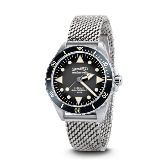 Armbanduhr Eberhard Scafograf 200 mcmlix in Stahl 41047.01 CAM2C - 41047.01 CAM2C